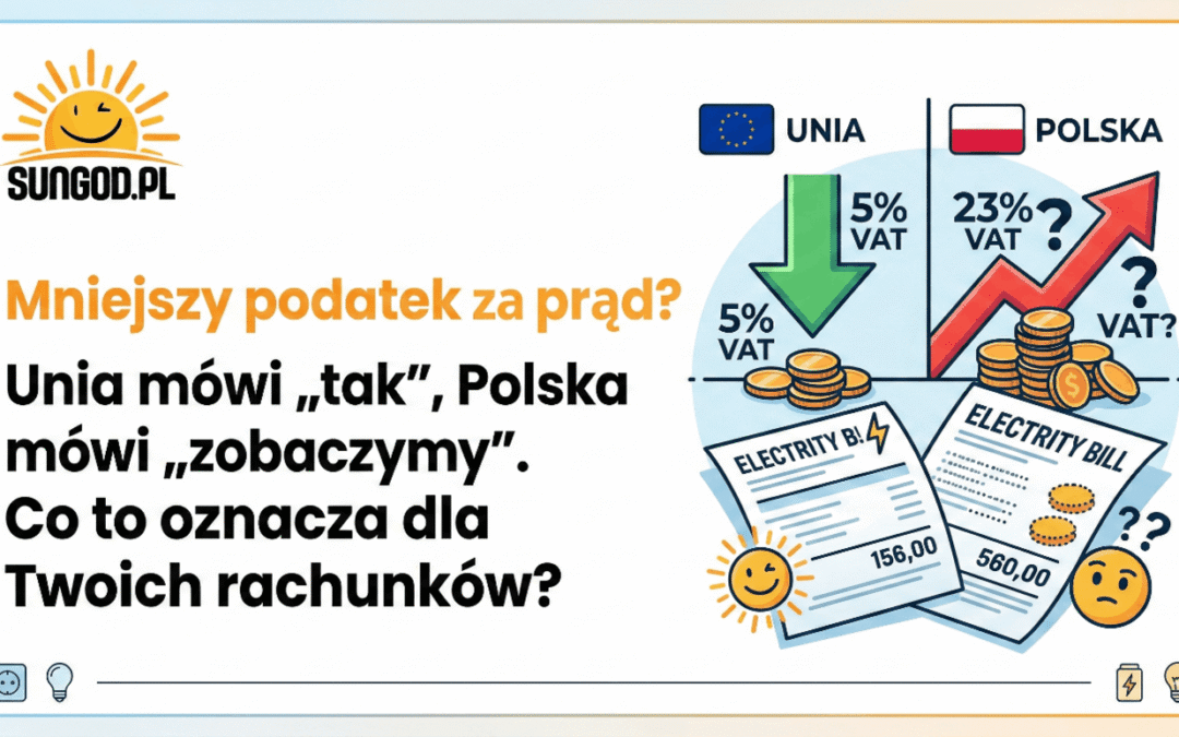 Mniejszy podatek za prąd